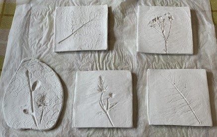 air dry clay coasters.